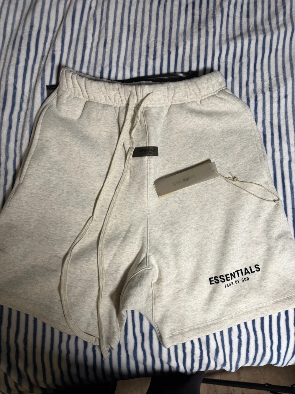 Fear of God Essentials Light Gray Athletic Sweat Shorts